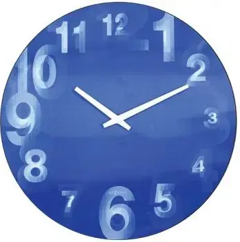 Nástenné hodiny 3077bl Nextime 3D 39cm