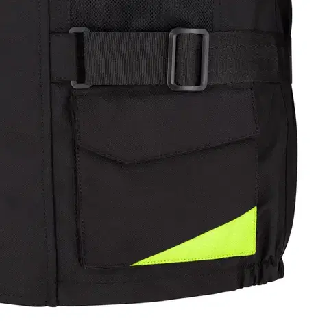 Detská rastúca letné moto bunda W-TEC Pinapoco Farba čierna-fluo, Veľkosť S/M