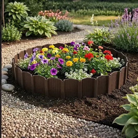 Záhradná palisáda Linea 78,5 cm hnedá