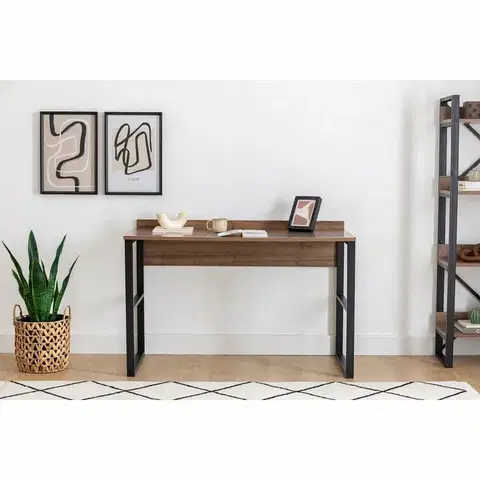 Pracovný stôl Rana Walnut and Black