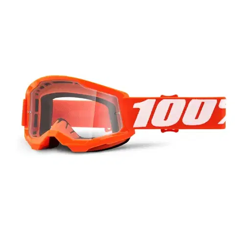 100% Strata 2 Youth čierna, číre plexi