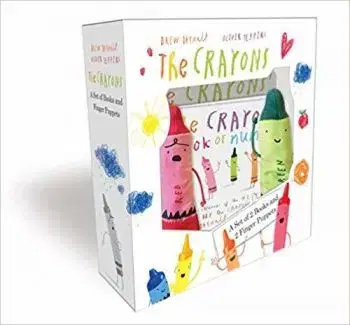 The Crayons - A Set of Books and Finger Puppets - Drew Daywalt, Oliver Jeffers