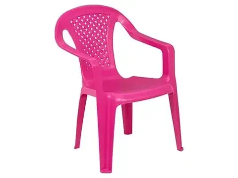 Kinekus Stolička plastová BABY, ružová, 52x38x38cm