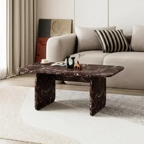 Konferenčný stolík Pietra 100 cm Rosso Marmo