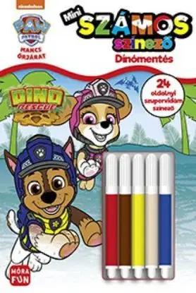 Mancs őrjárat - Mini számos színező - Dínómentés