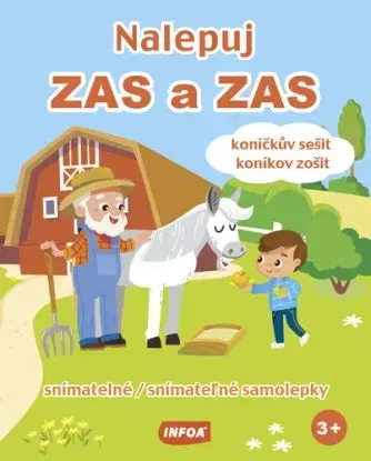 Nalepuj ZAS a ZAS - koníčkův sešit / koníkov zošit - snímatelné / snímatelné samolepky (CZ/SK vydanie)