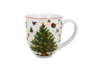 Porcelánový hrnček XXL Vianočný strom 1000 ml