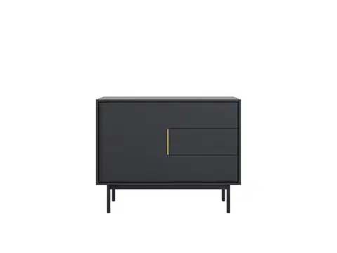 Komoda Viva 104 cm čierna