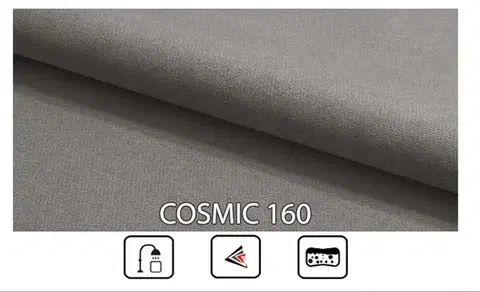 BONEMI 1 čalúnená manželská posteľ 180 x 200 cm, šedá COSMIC 160