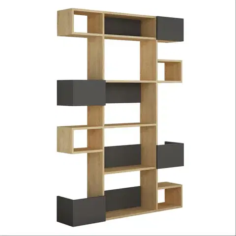 Knižnica Niho - Oak, Anthracite