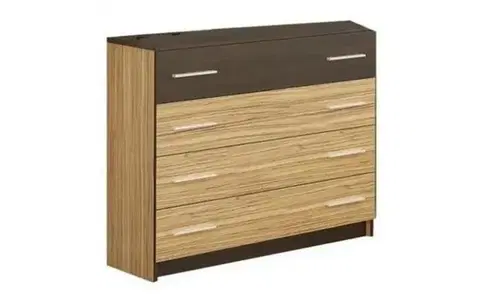 VALENTÍNA, šuplíková komoda sonoma/wenge