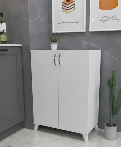 DEKOR multifunkčná komoda, biela 