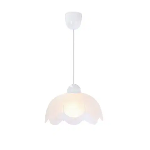 Závesná lampa Pansy 18 1x60W e27 biele tienidlo