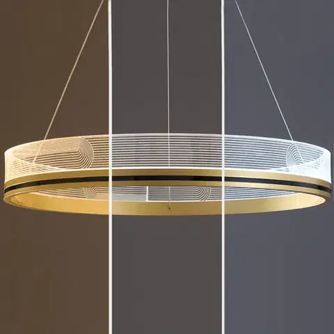 Závesná lampa La Belle XXVI zlatá