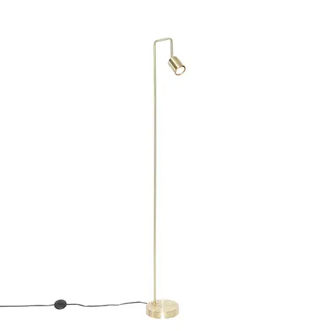 Moderná stojaca lampa mosadz nastaviteľná - Java
