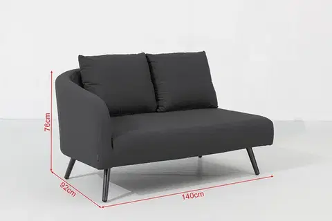 Luxusná textilná zostava MELIA LIKA TEX (antracit)