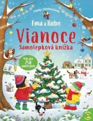 Ema a Kubo - Vianoce - Samolepková knižka - Kate Nolan
