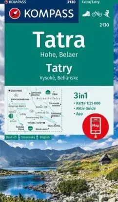 Vysoké Tatry, Belianske Tatry 1: 25 000, NKOM 2130