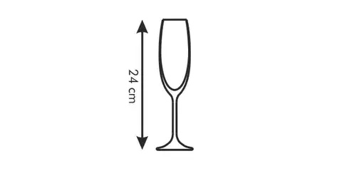 Tescoma poháre na šampanské CHARLIE 220 ml, 6 ks