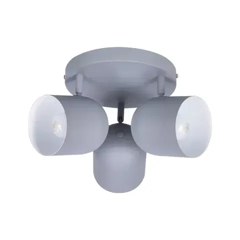 Stropná lampa 3xE27 sivá 32cm AZURO