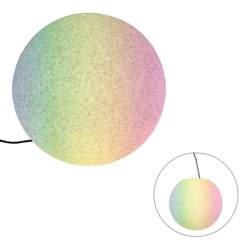 Inteligentné vonkajšie svietidlo sivé 45 cm IP65 vrátane LED - Nura