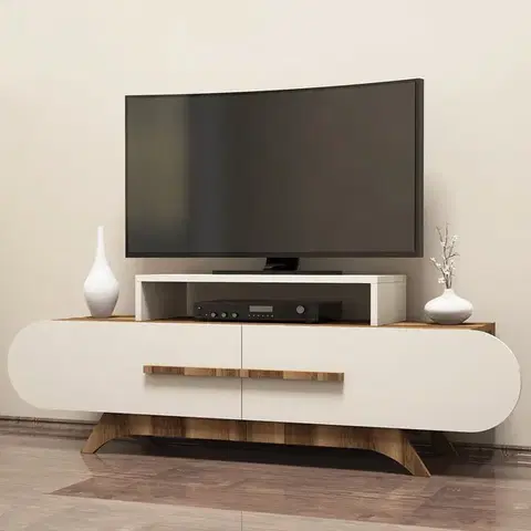Televízny stolík Rose Walnut Cream