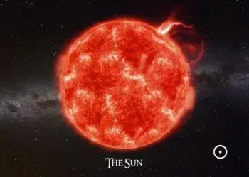 (B) 3D pohľadnica Sun