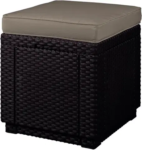 Záhradný taburet CUBE Allibert