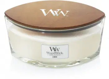 WoodWick sviečka loď Linen