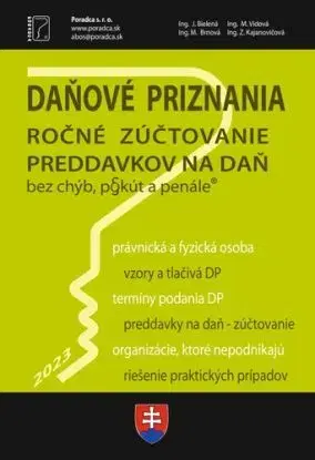 Daňové priznania FO a PO za rok 2023 - Ročné zúčtovanie preddavkov na daň za rok 2023