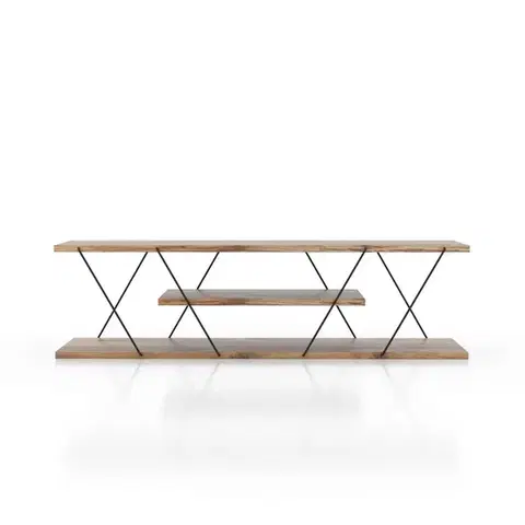 TV stolík Canaz v2 - Black, Walnut