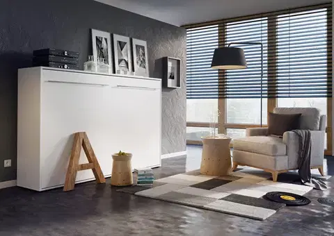 Sklápacia posteľ KOMFORT PRO CP-04, biela