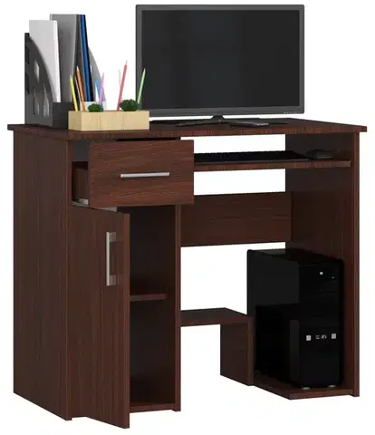 Voľne stojaci písací stôl Jay 90 cm wenge