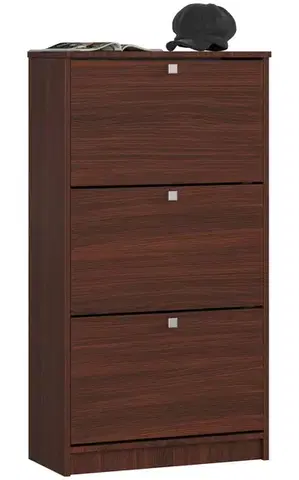 Skriňa na topánky Marienne 60 cm - 3 dvierka wenge