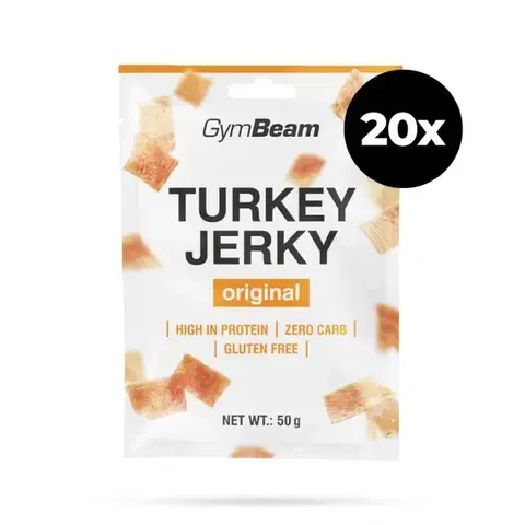 GymBeam Sušené mäso Turkey Jerky originál