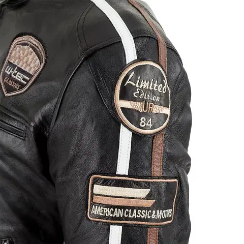 Dámska kožená moto bunda W-TEC Sheawen Lady Black Farba čierna, Veľkosť 3XL