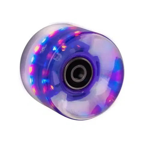 Svietiace koliesko na pennyboard 60*45 mm vr. ložísk ABEC 7 Farba fialová