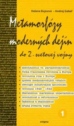 Metamorfózy moderných dejín do 2.svetovej vojny, 1.diel