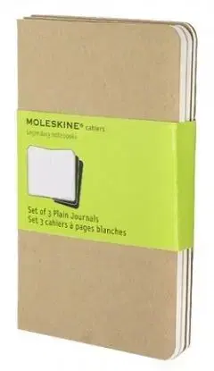Zošity MOLESKINE 3 ks čisté kartón S