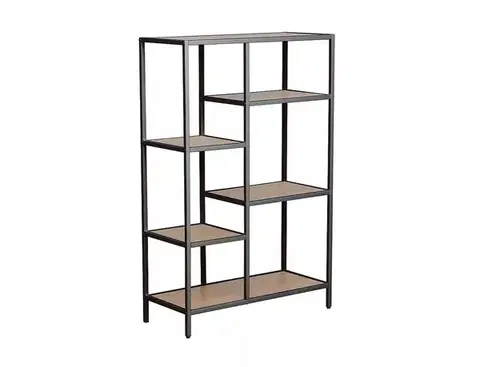 Regál Costa B 70 cm dub prírodný/čierny