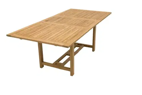 DEOKORK Záhradný obdĺžnikový stôl MONTANA 160/210 x 90 cm (teak)