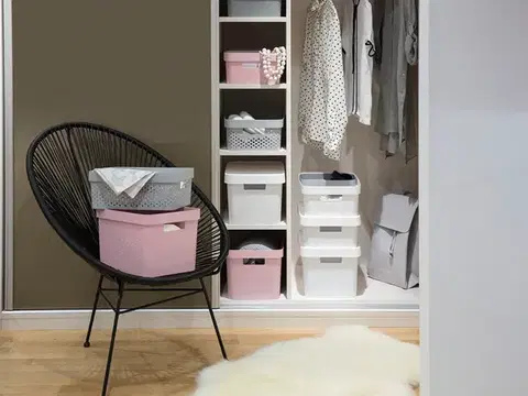 CURVER Úložný box INFINITY 11l s vekom | sivá