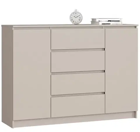 Komoda CLP K140 2D 4SZ 138 cm kašmír