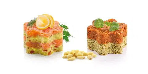 TESCOMA Formičky na tvarovanie pokrmov PRESTO Food Style, kvetiny, 2 ks