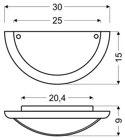 Stropná lampa Ditrevi 010 Stropná lampa 1/2 Biele drevo