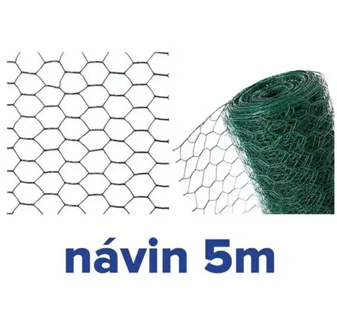 Kinekus Pletivo chovateľské šesťhranné HEX 25/1x500 mm 5 m PVC GARDENKUS zajačie