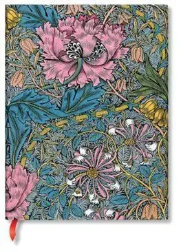 Zápisník Paperblanks Morris Pink Honeysuckle Ultra Lined