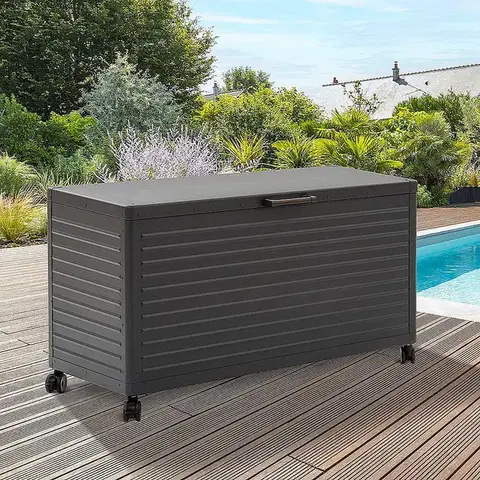 DEOKORK Vonkajší úložný box 130 x 60 x 78 cm (antracit)
