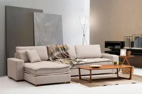 Rohová sedacia súprava / Rohová pohovka Lena Corner (CHL-3R) - Sand Beige