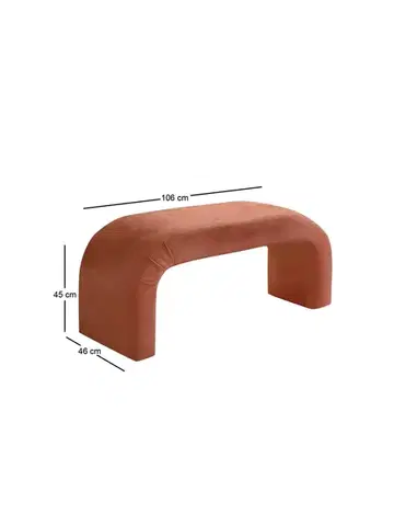 Taburet NU BENCH koralový